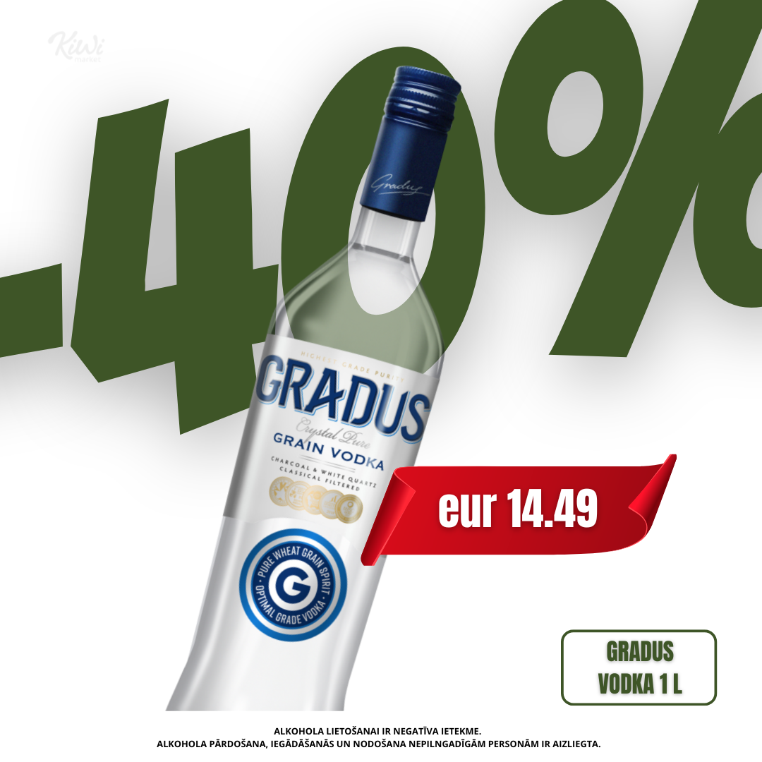 Vodka Gradus 1 L – Kiwi Market